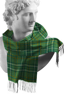 Irish County Tartan Lambswool Scarves