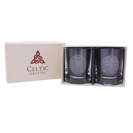 Burns Crystal | Celtic Knot Whisky Dram Pair