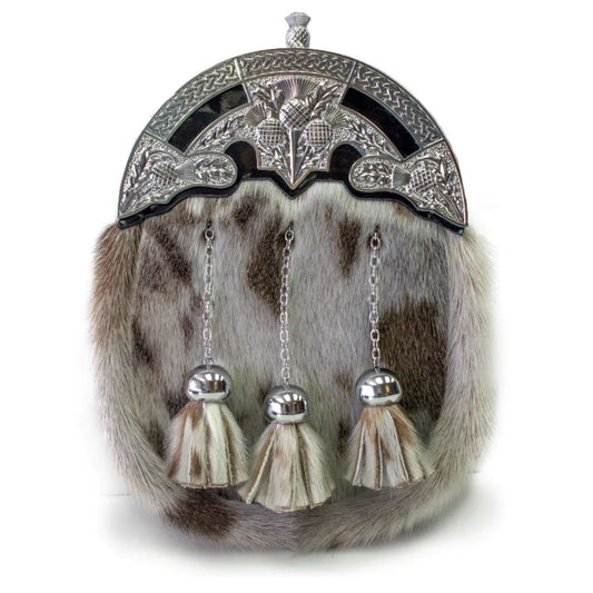 Formal Dress Sporran | Natural with Thistle Cantle