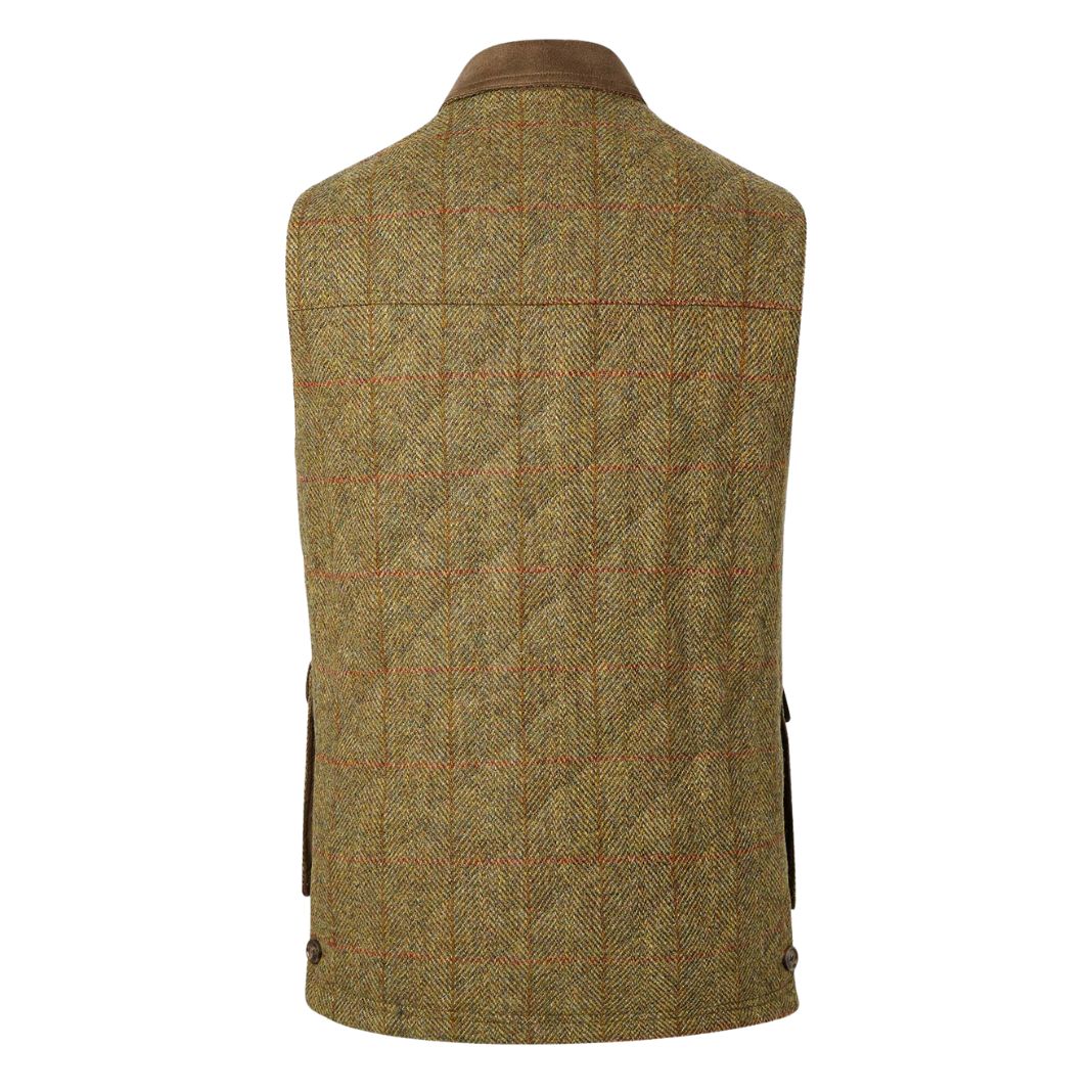 Bucktrout | Harris Tweed Chuck Gilet - Mustard