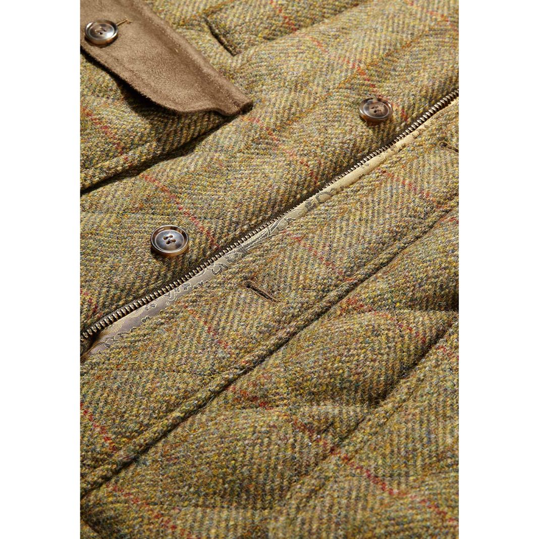 Bucktrout | Harris Tweed Chuck Gilet - Mustard