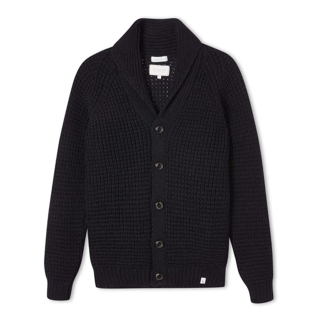 Peregrine | Shawl Collar Cardigan - Navy