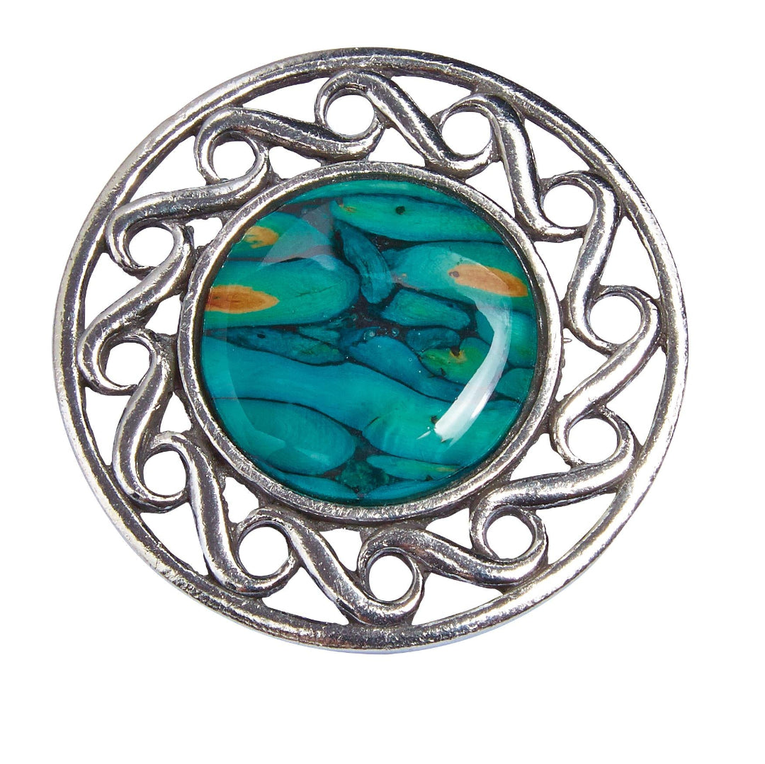 Heathergems Celtic Swirl Brooch | The Scottish Company | Toronto