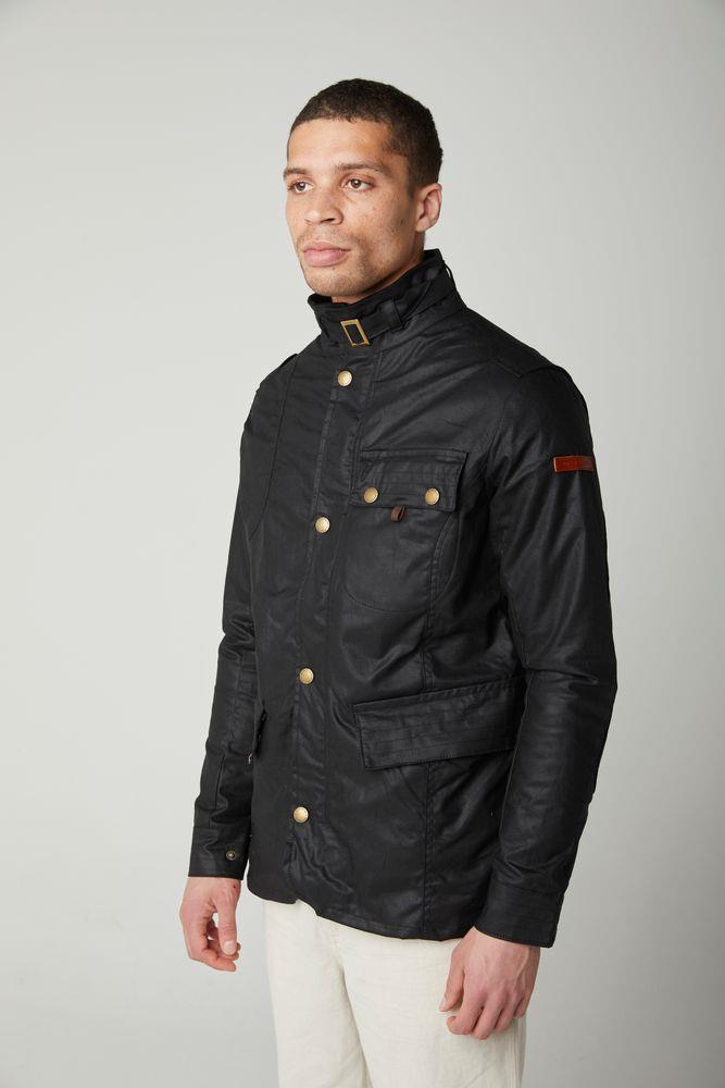 Peregrine | Bexley Waxed Cotton Jacket - Black