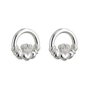 Child's Claddagh Silver Earrings | The Scottish Company