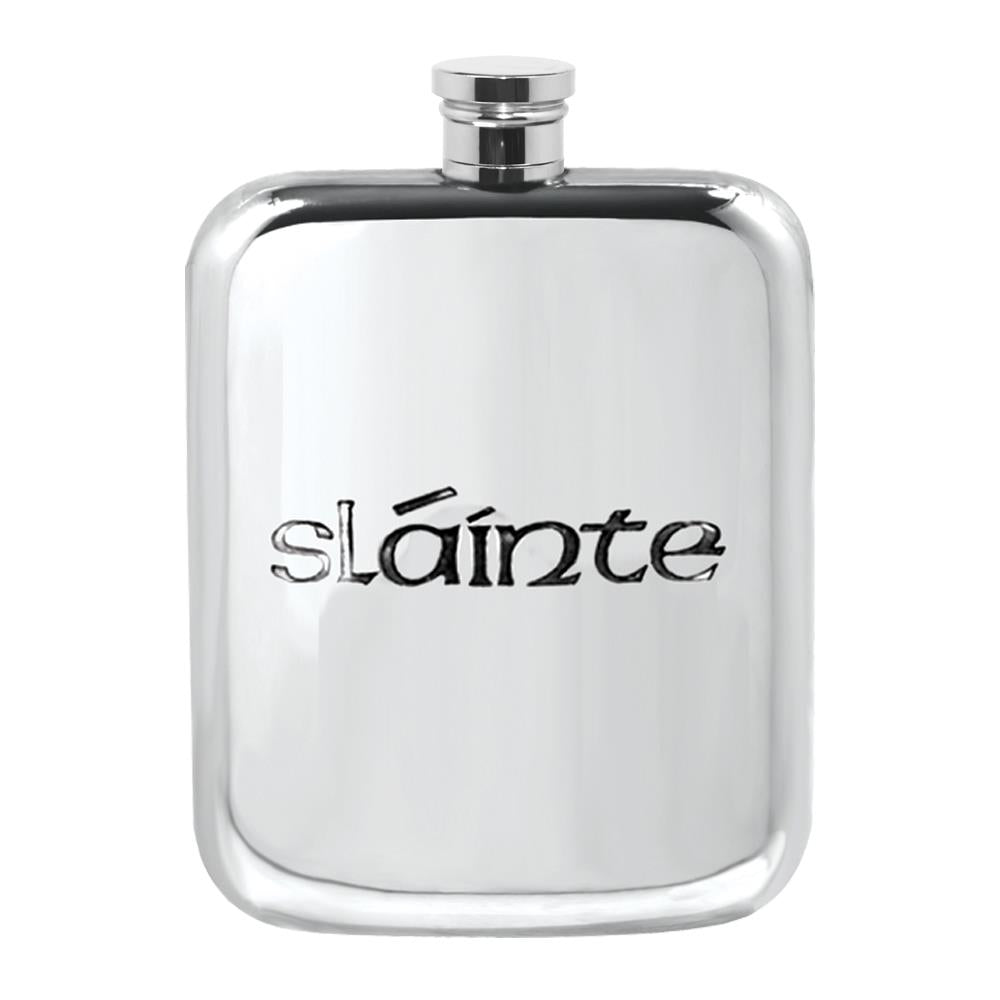 Slainte Pewter Hip Flask | The Scottish Company