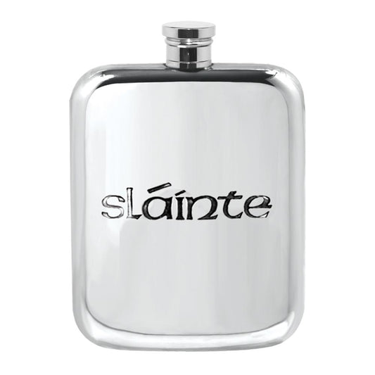 Slainte Pewter Hip Flask | The Scottish Company